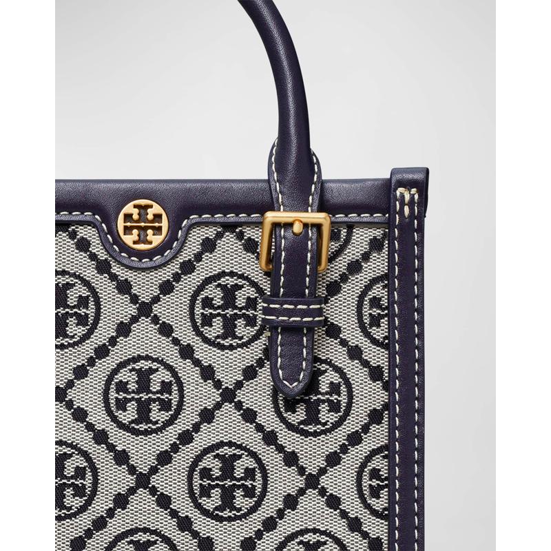 Bolsa Crossbody Mini T Monogram Jacquard North-South