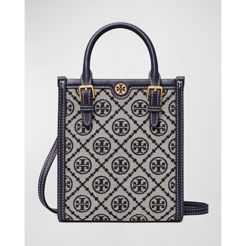 Bolsa Crossbody Mini T Monogram Jacquard North-South