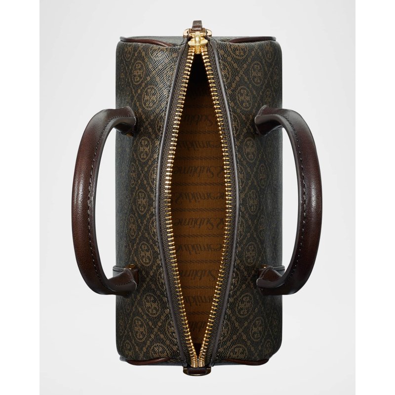 Bolsa Handle Mini T Monogram Coated Canvas Barrel