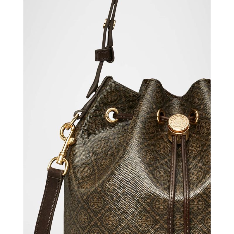 Bolsa Bucket T Monogram Coated Canvas