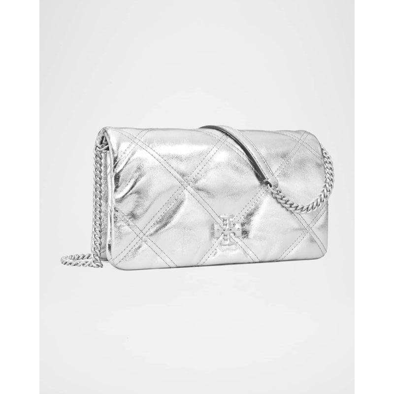 Bolsa Crossbody Kira Quilted Metallic on Chain