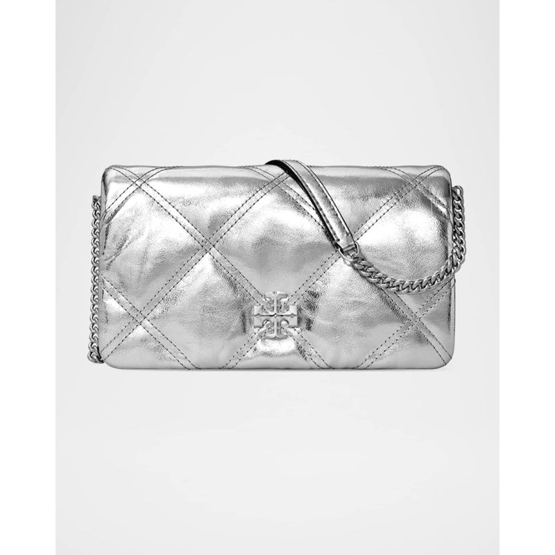 Bolsa Crossbody Kira Quilted Metallic on Chain