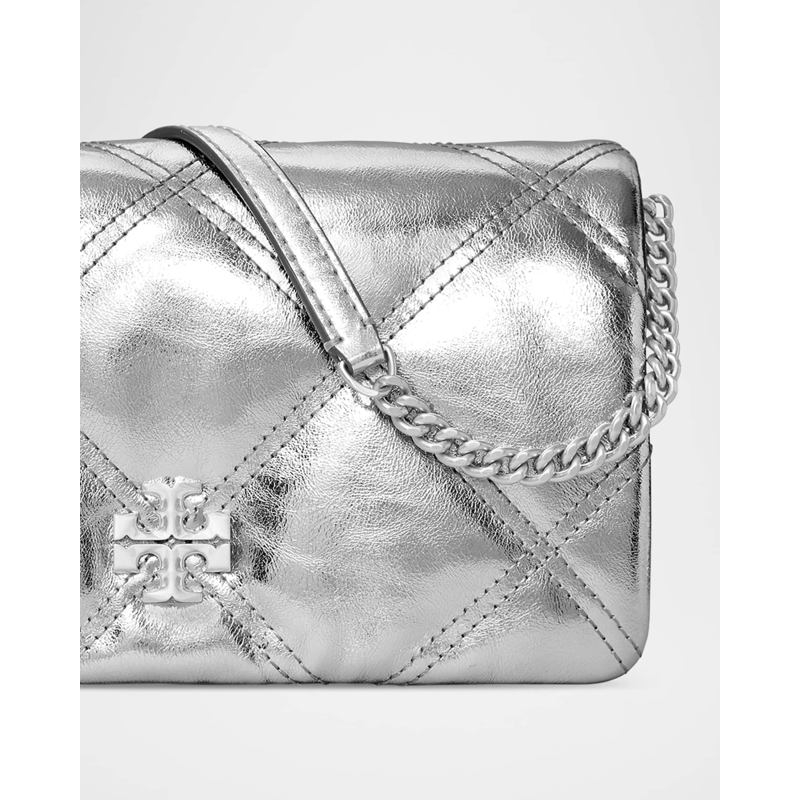 Bolsa Crossbody Kira Quilted Metallic on Chain