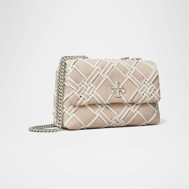 Bolsa Shoulder Kira Small Woven Canvas Convertible - Mercado de Luxo - O Maior E-Commerce de Bens, Produtos e Serviços de Luxo do Brasil.