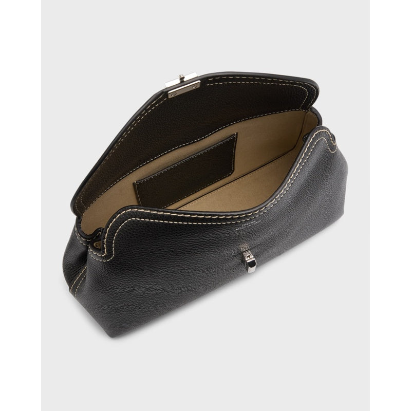 Bolsa Clutch T-Lock  in Pebble Grain