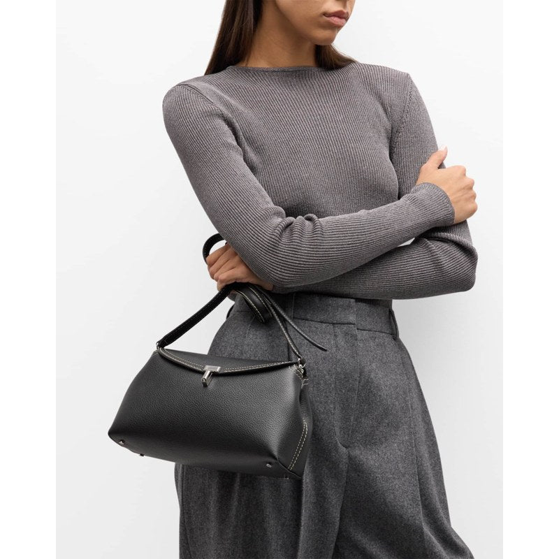 Bolsa Clutch T-Lock  in Pebble Grain