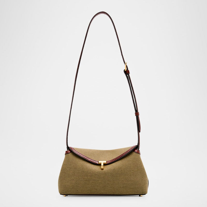 Bolsa Clutch T-Lock Canvas - Mercado de Luxo - O Maior E-Commerce de Bens, Produtos e Serviços de Luxo do Brasil.