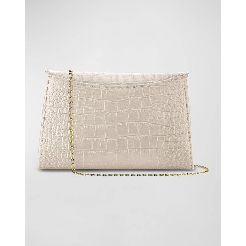 Bolsa Shoulder Lee Large Croc-Embossed
