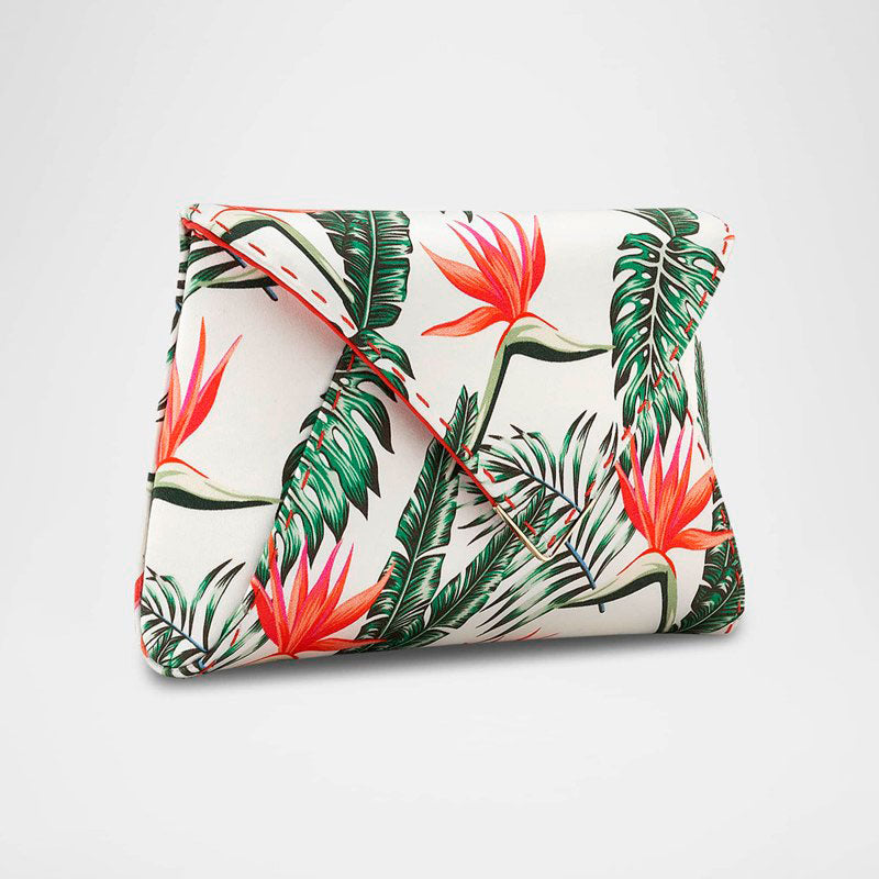Bolsa Clutch Lee Small Pouchet Plant-Print - Mercado de Luxo - O Maior E-Commerce de Bens, Produtos e Serviços de Luxo do Brasil.