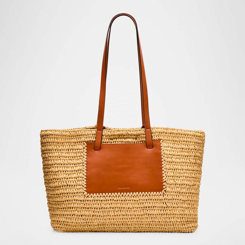 Bolsa Shopper Lali Large Raffia - Mercado de Luxo - O Maior E-Commerce de Bens, Produtos e Serviços de Luxo do Brasil.