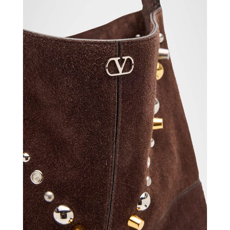 Bolsa Crossbody Nellcote Fringe Stud Suede