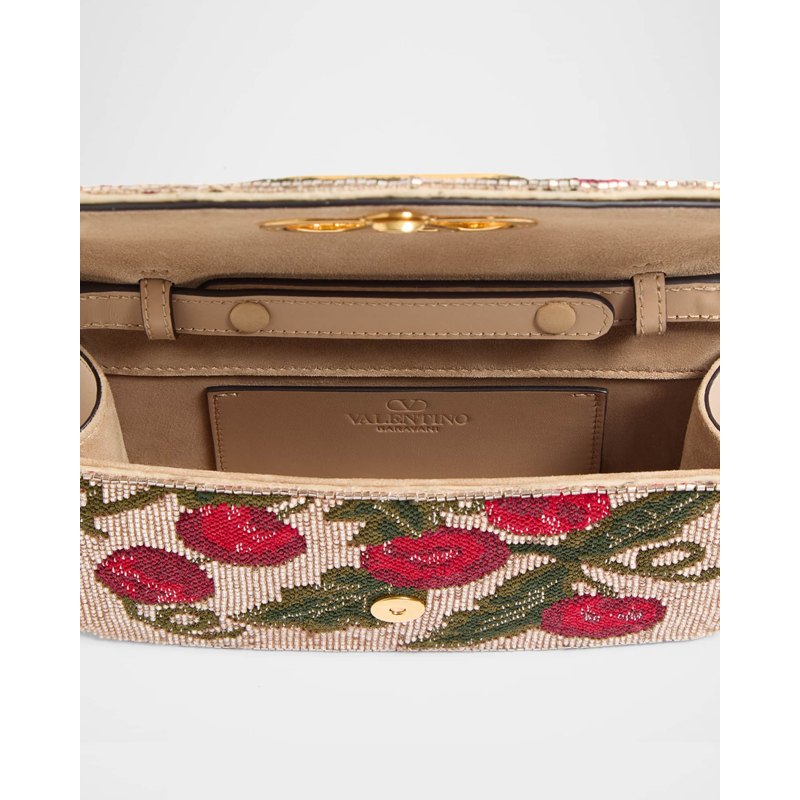 Bolsa Shoulder Vain Small Cherries Beaded
