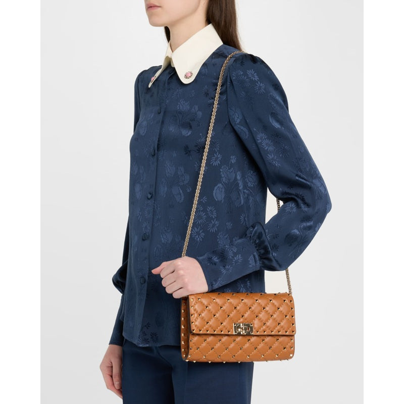 Bolsa Shoulder Rockstud Small Quilted