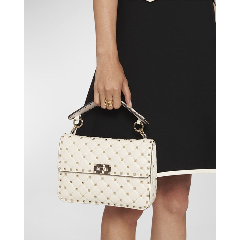 Bolsa Shoulder Rockstud Spike Medium Quilted