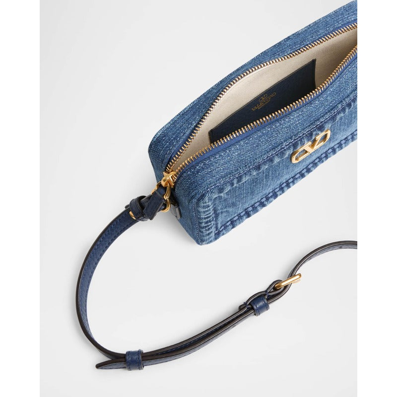 Bolsa Crossbody Alltime Mini Denim Camera