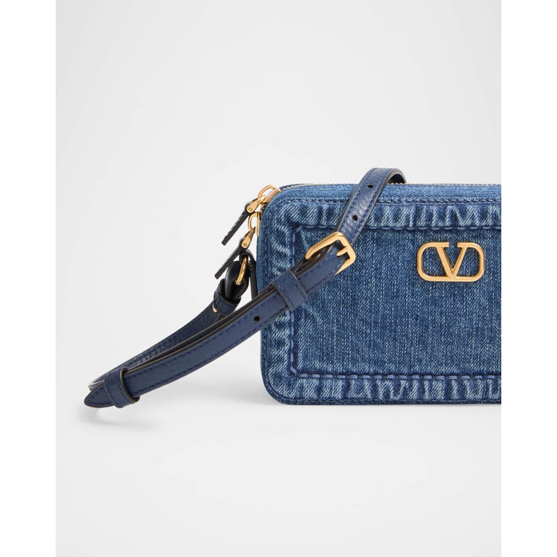 Bolsa Crossbody Alltime Mini Denim Camera