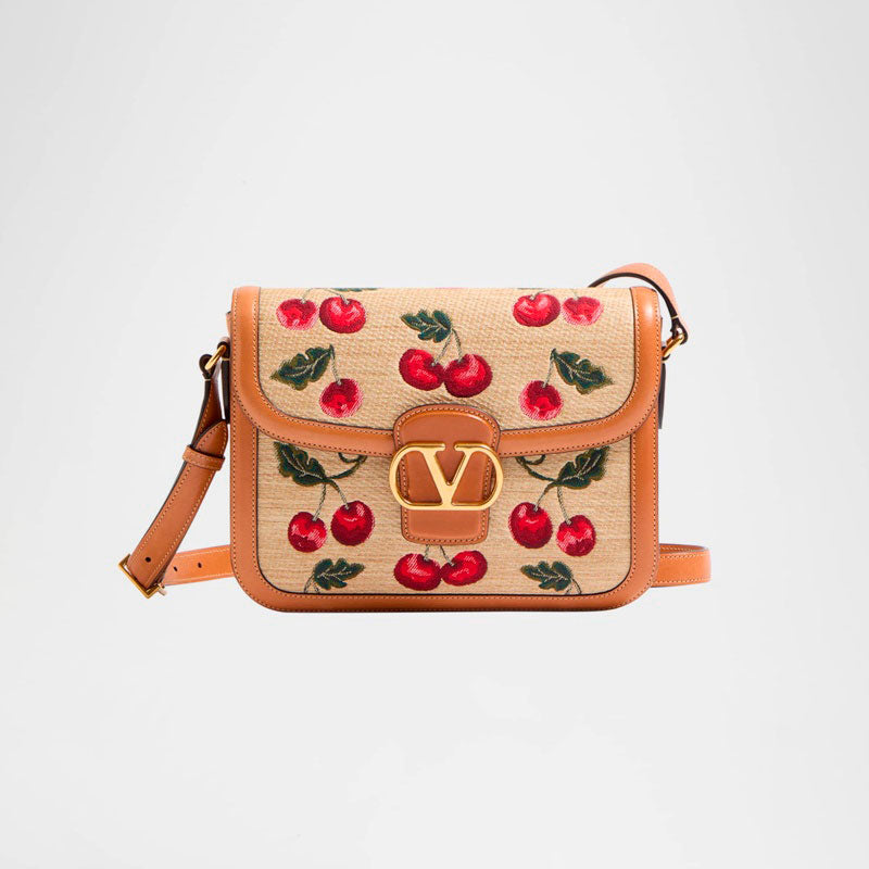 Bolsa Crossbody 9 to 5 Cherries Jacquard Saddle - Mercado de Luxo - O Maior E-Commerce de Bens, Produtos e Serviços de Luxo do Brasil.
