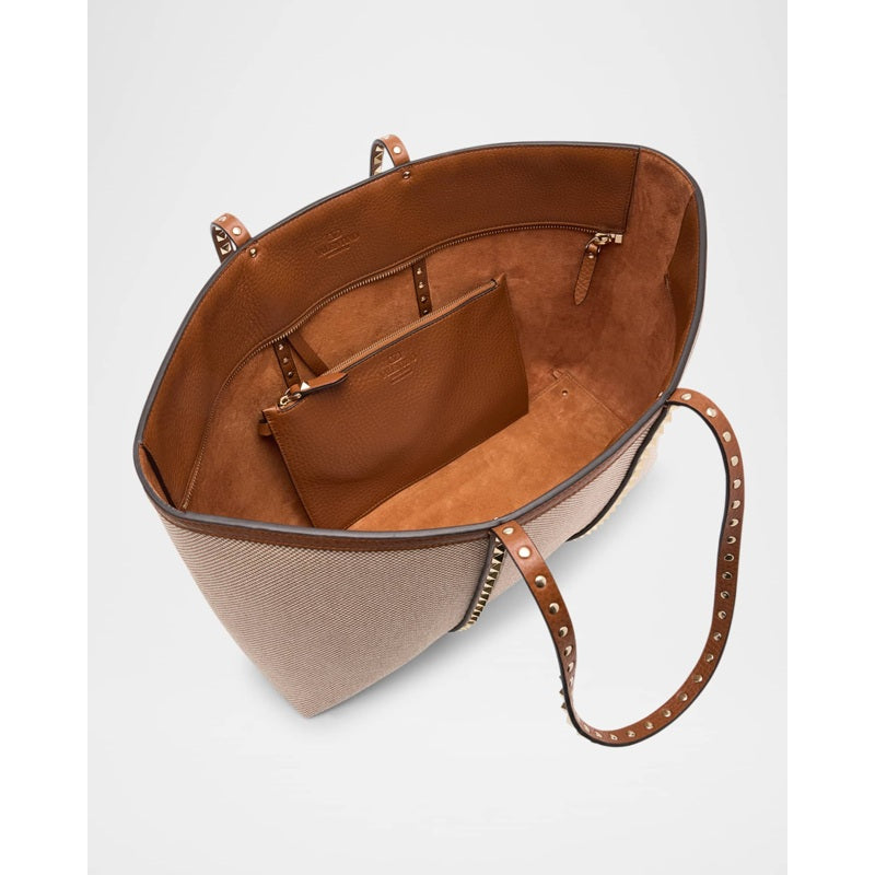 Bolsa Shopper Rockstud Medium Canvas