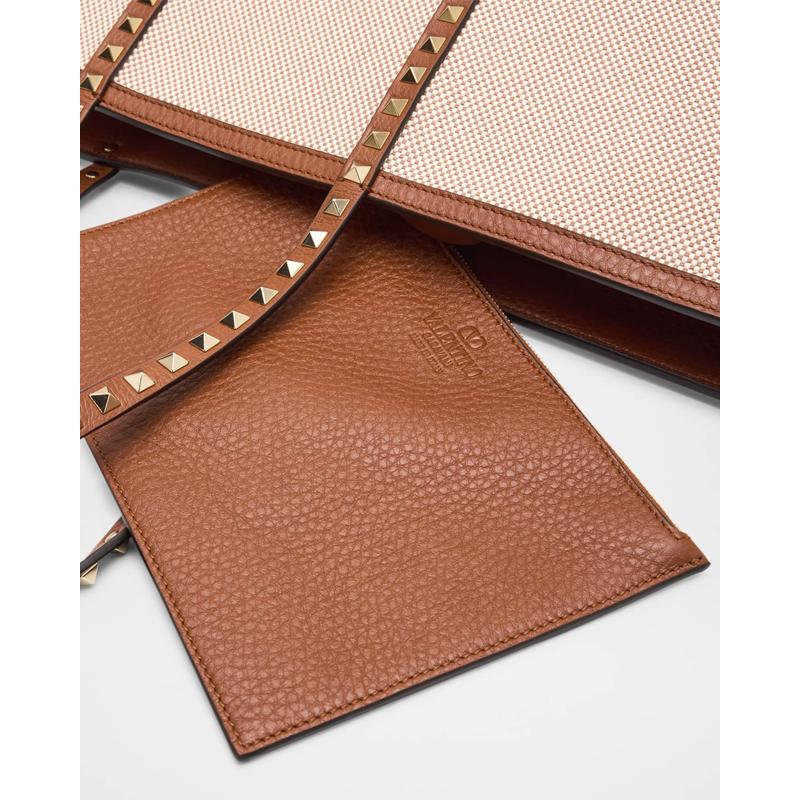 Bolsa Shopper Rockstud Medium Canvas