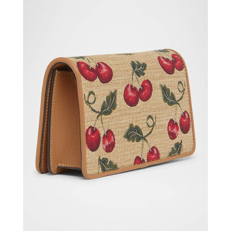 Bolsa Shoulder VLOGO Signature Mini Cherries Jacquard
