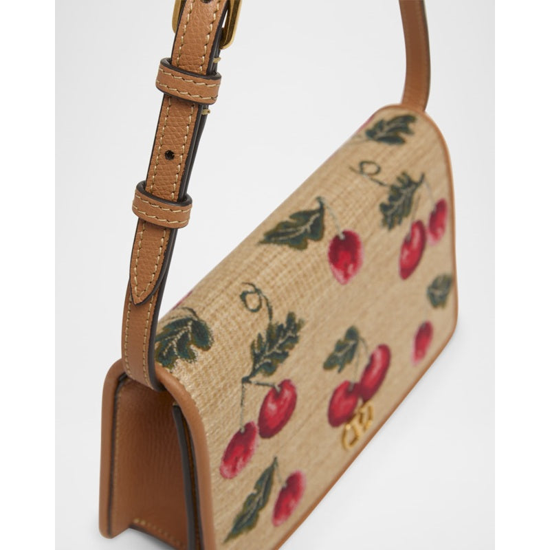 Bolsa Shoulder VLOGO Signature Mini Cherries Jacquard