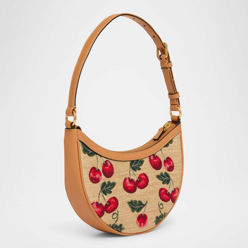 Bolsa Shoulder VLOGO Signature Mini Cherries Jacquard - Mercado de Luxo - O Maior E-Commerce de Bens, Produtos e Serviços de Luxo do Brasil.