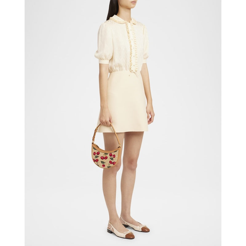 Bolsa Shoulder VLOGO Signature Mini Cherries Jacquard