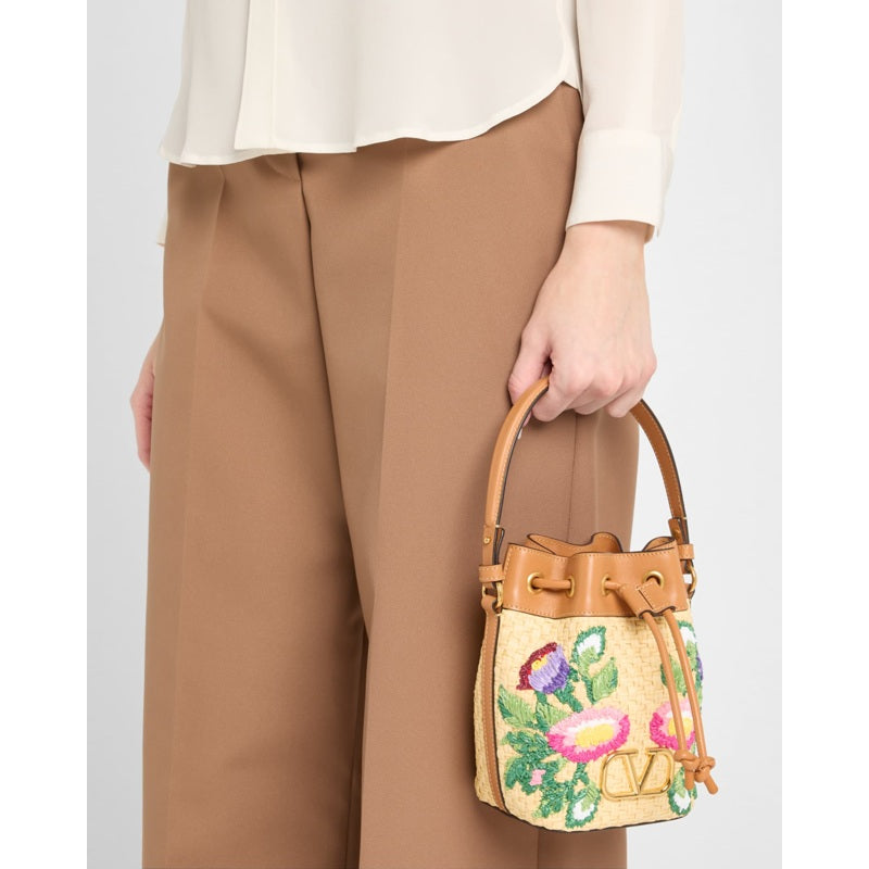 Bolsa Beach VLOGO Signature Mini Drawstring Flower