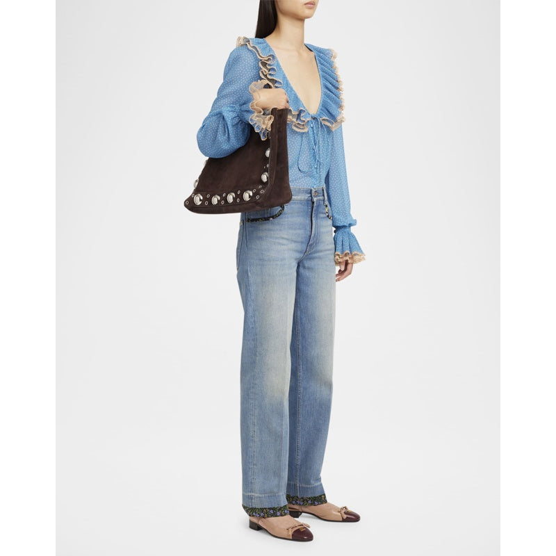 Bolsa Shopper Nellcote Studded Suede