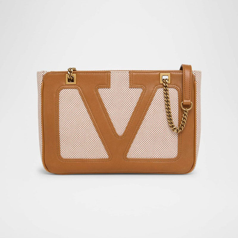 Bolsa Shopper Viva Superstar Small VLOGO Canvas - Mercado de Luxo - O Maior E-Commerce de Bens, Produtos e Serviços de Luxo do Brasil.