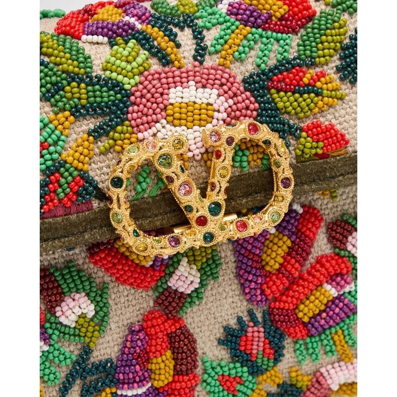 Bolsa Handle VSLING Mini Flower Embroidered
