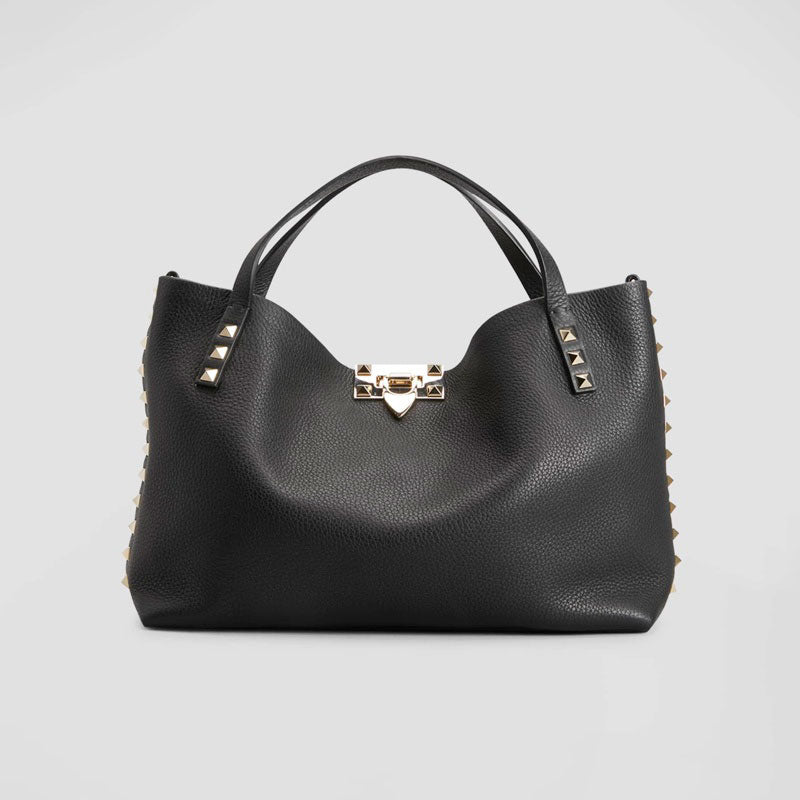 Bolsa Shopper Rockstud Calfskin Small - Mercado de Luxo - O Maior E-Commerce de Bens, Produtos e Serviços de Luxo do Brasil.
