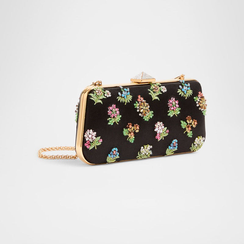 Bolsa Clutch Carry Secrets Little Flower Satin Minaudiere - Mercado de Luxo - O Maior E-Commerce de Bens, Produtos e Serviços de Luxo do Brasil.