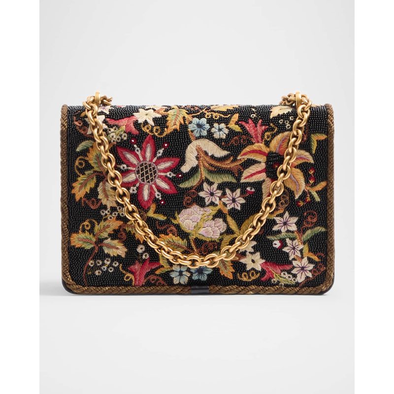 Bolsa Shoulder Vain Brocade Silk Chain