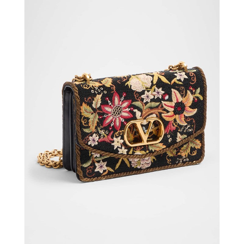 Bolsa Shoulder Vain Brocade Silk Chain