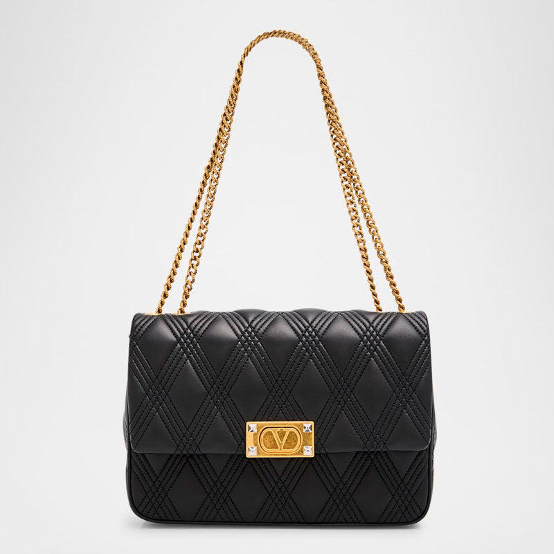 Bolsa Shoulder Rockstud VLOGO Quilted Chain - Mercado de Luxo - O Maior E-Commerce de Bens, Produtos e Serviços de Luxo do Brasil.