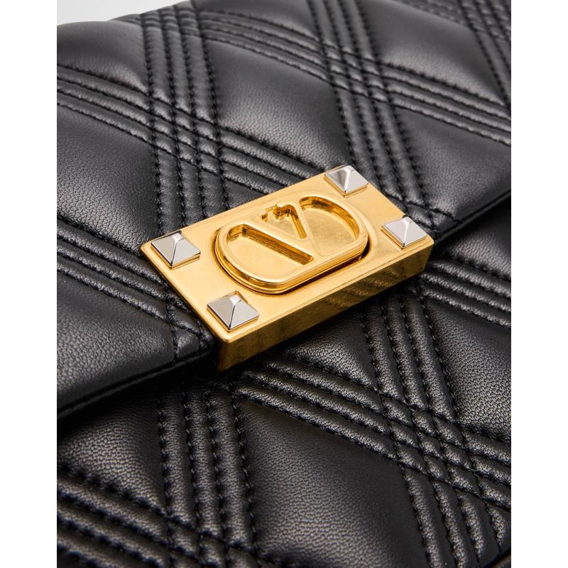 Bolsa Shoulder Rockstud VLOGO Quilted Chain