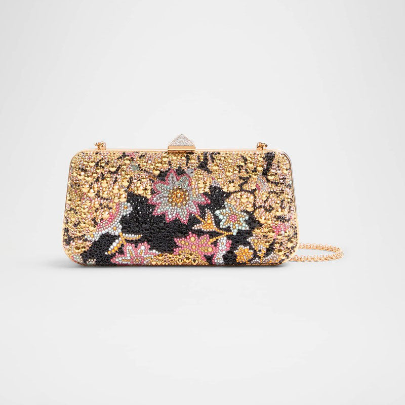 Bolsa Clutch Carry Secrets Floral Crystal Minaudiere - Mercado de Luxo - O Maior E-Commerce de Bens, Produtos e Serviços de Luxo do Brasil.