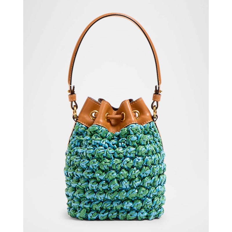 Bolsa Beach VLOGO Signature Mini Drawstring Crochet