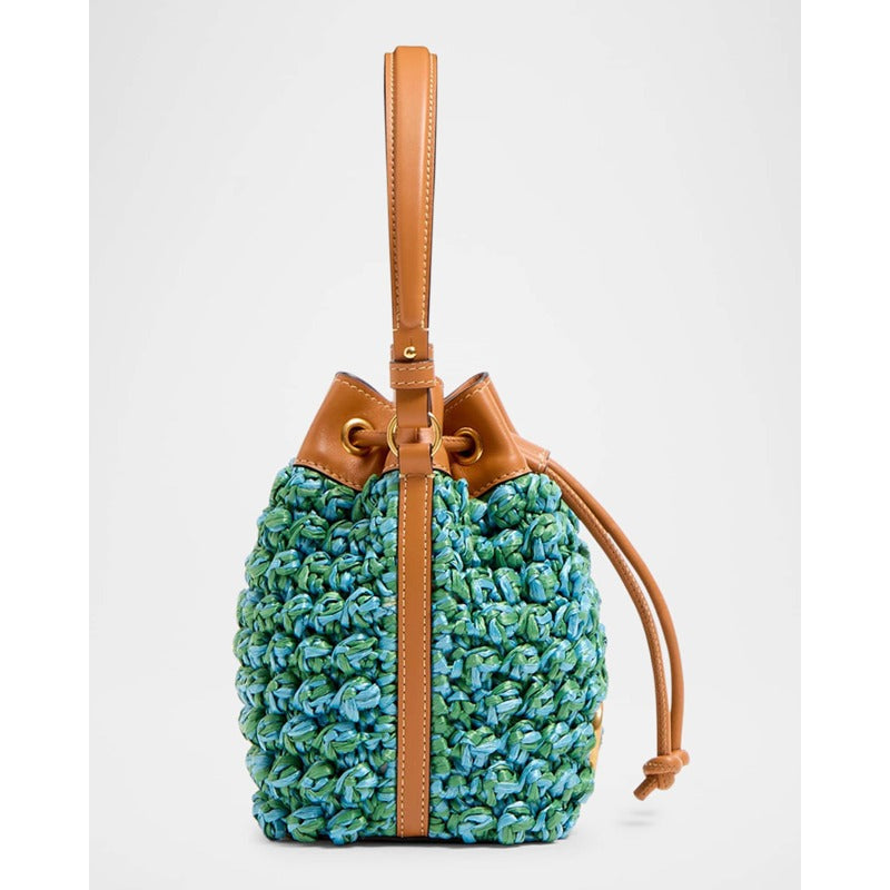 Bolsa Beach VLOGO Signature Mini Drawstring Crochet