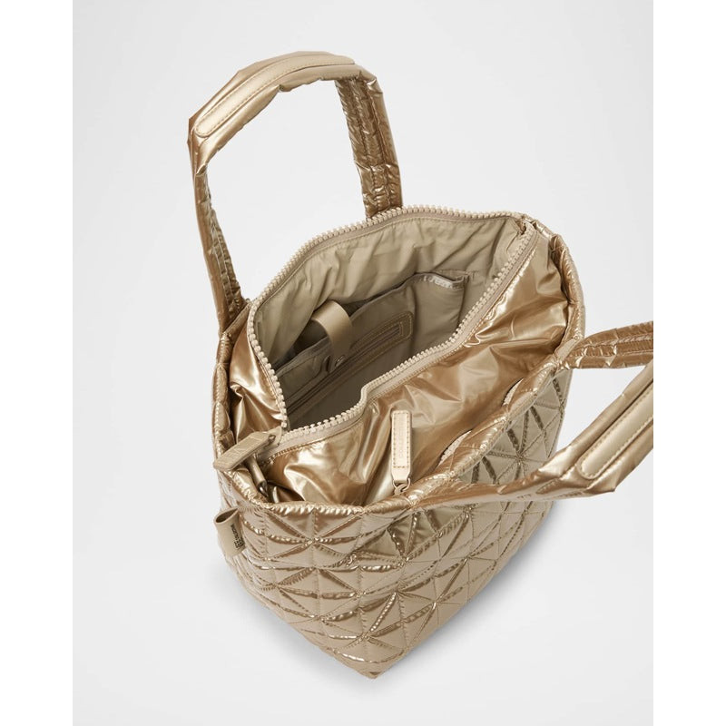 Bolsa Shopper Small Metallic Quilted