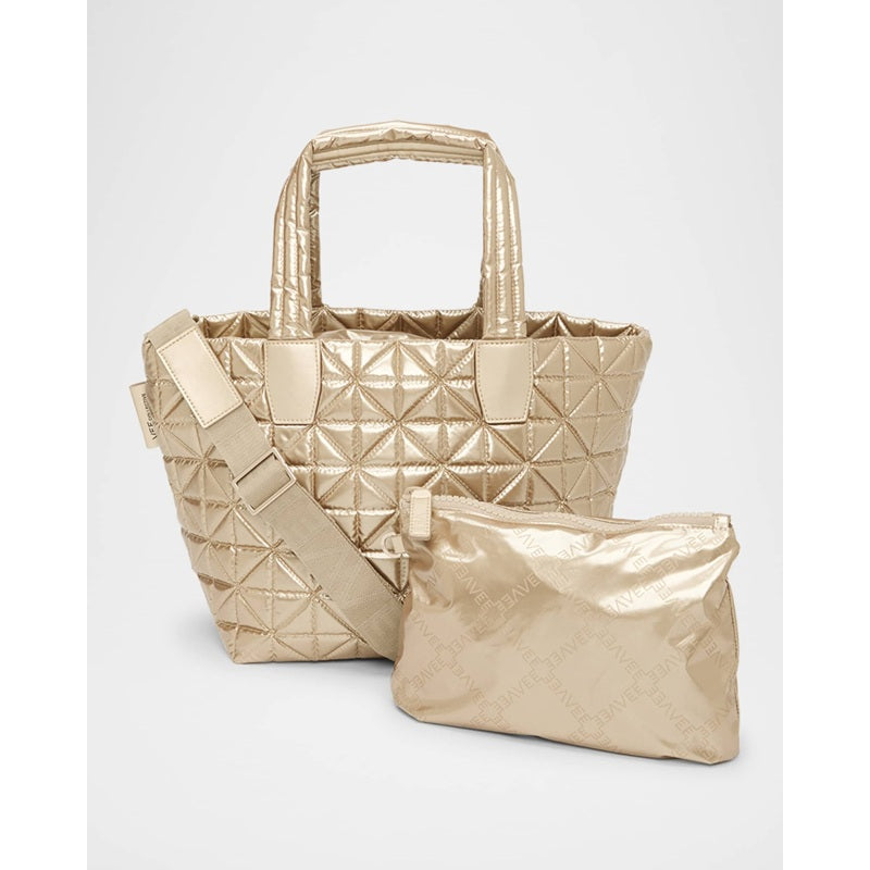 Bolsa Shopper Small Metallic Quilted