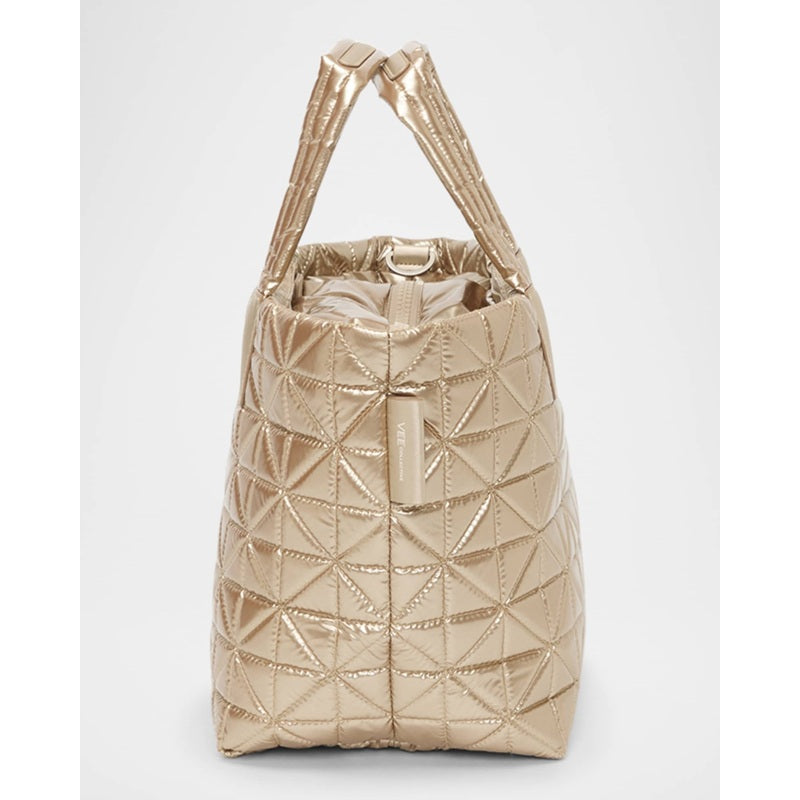 Bolsa Shopper Small Metallic Quilted