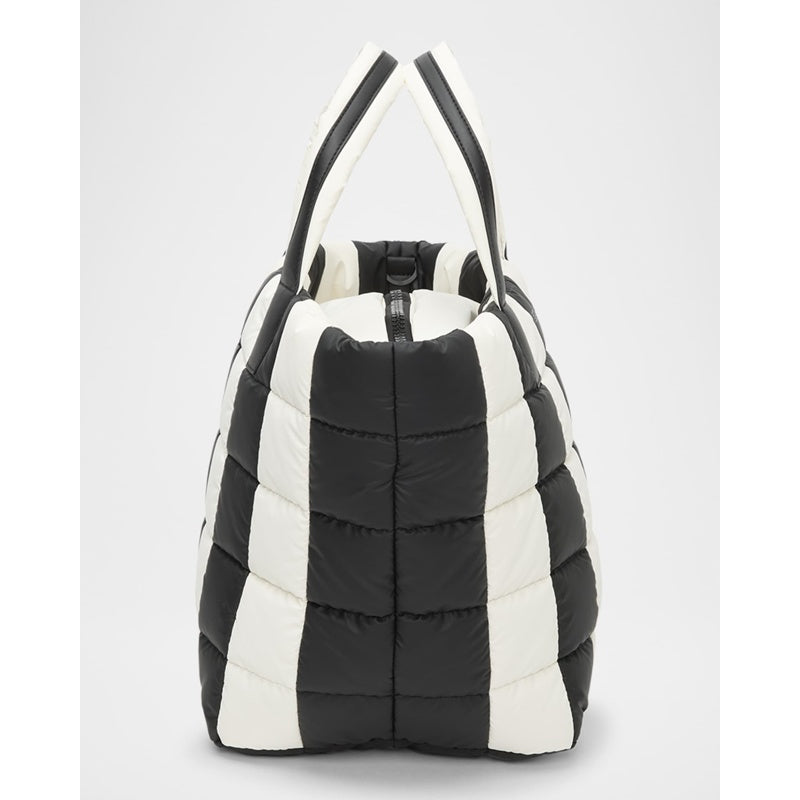 Bolsa Shopper Porter Medium Padded Marshmallow Stripe