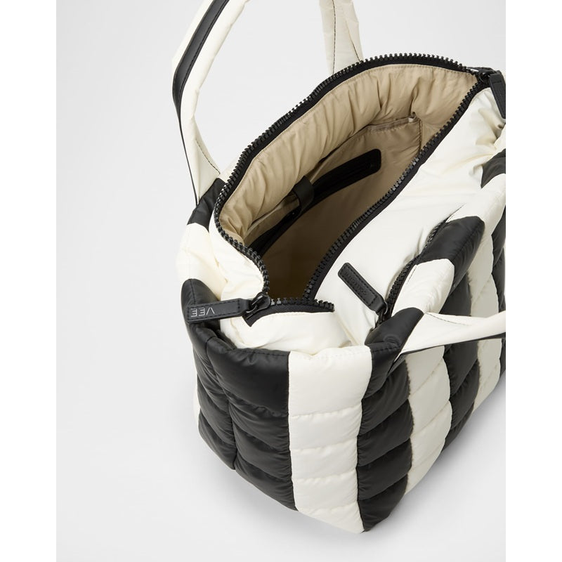 Bolsa Shopper Porter Medium Padded Marshmallow Stripe
