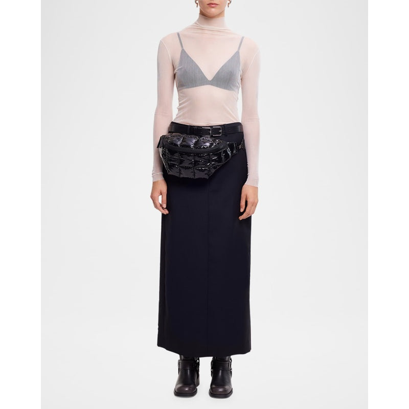 Bolsa Crossbody Porter Sling Quilted Patent Belt