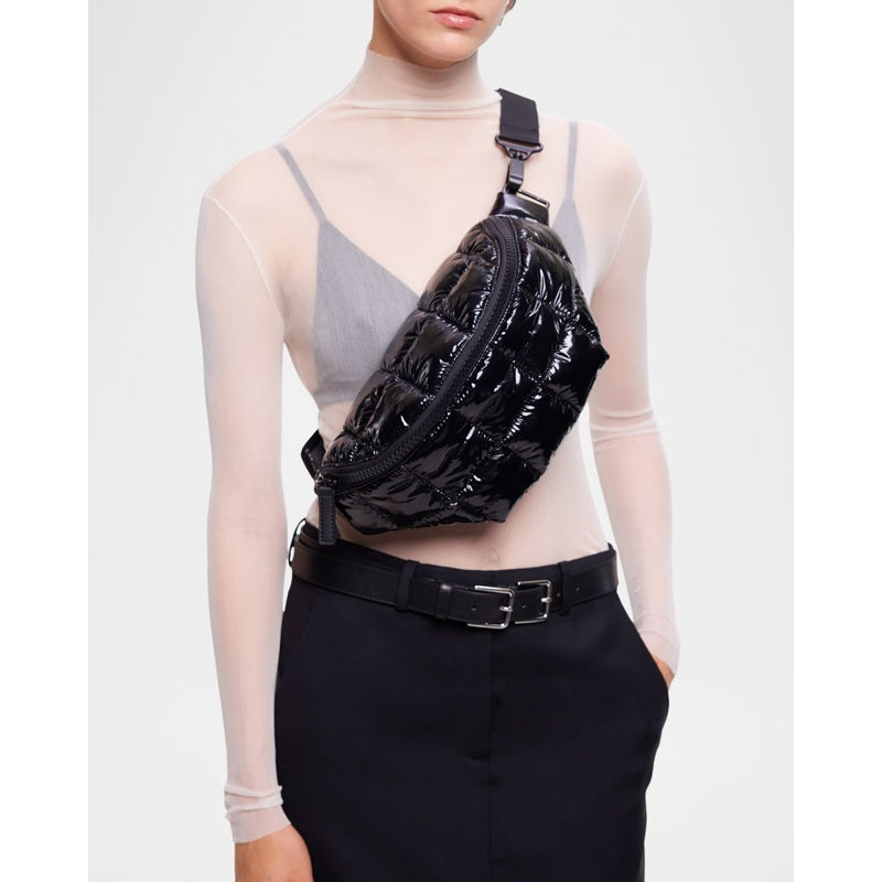 Bolsa Crossbody Porter Sling Quilted Patent Belt
