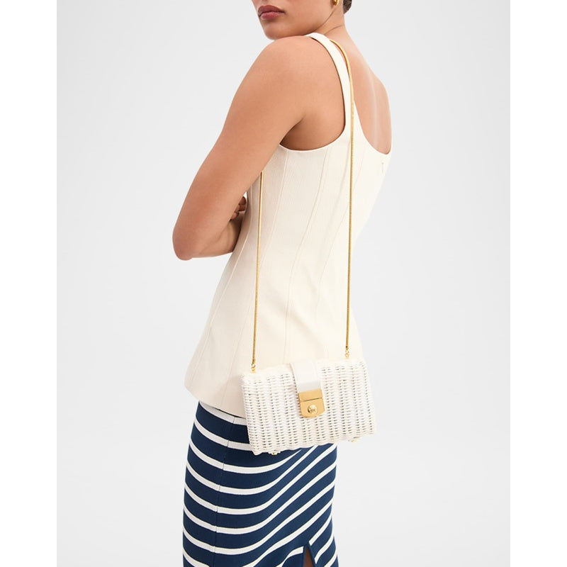 Bolsa Clutch Lock Box Rattan