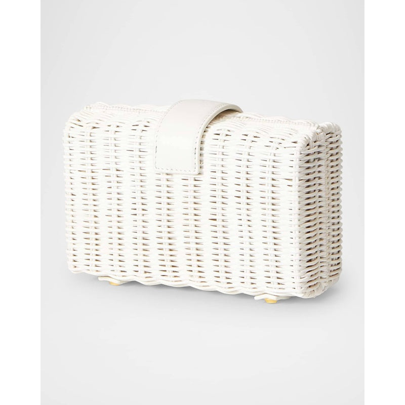 Bolsa Clutch Lock Box Rattan