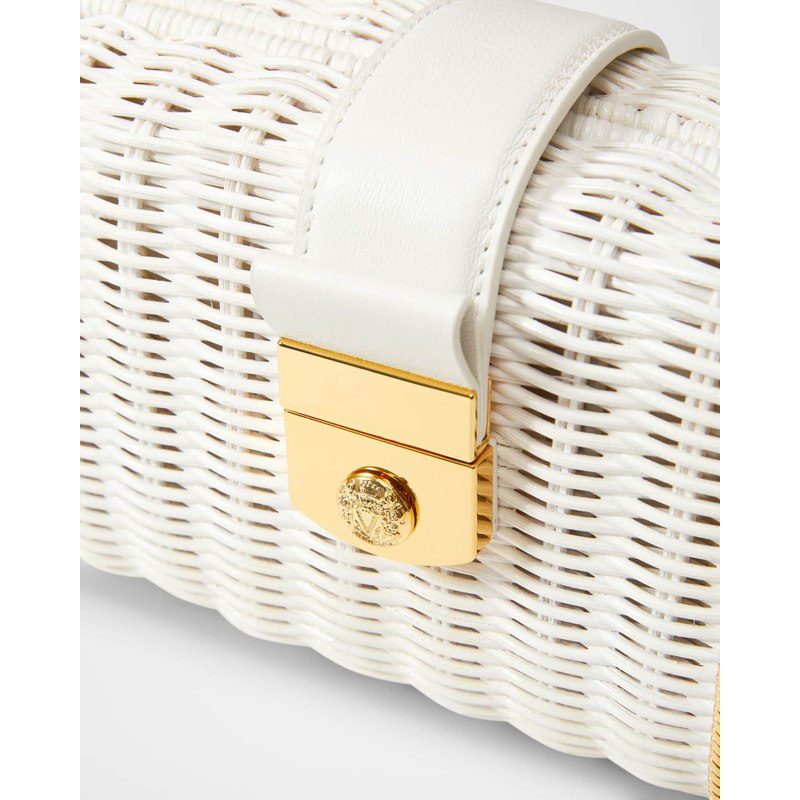 Bolsa Clutch Lock Box Rattan